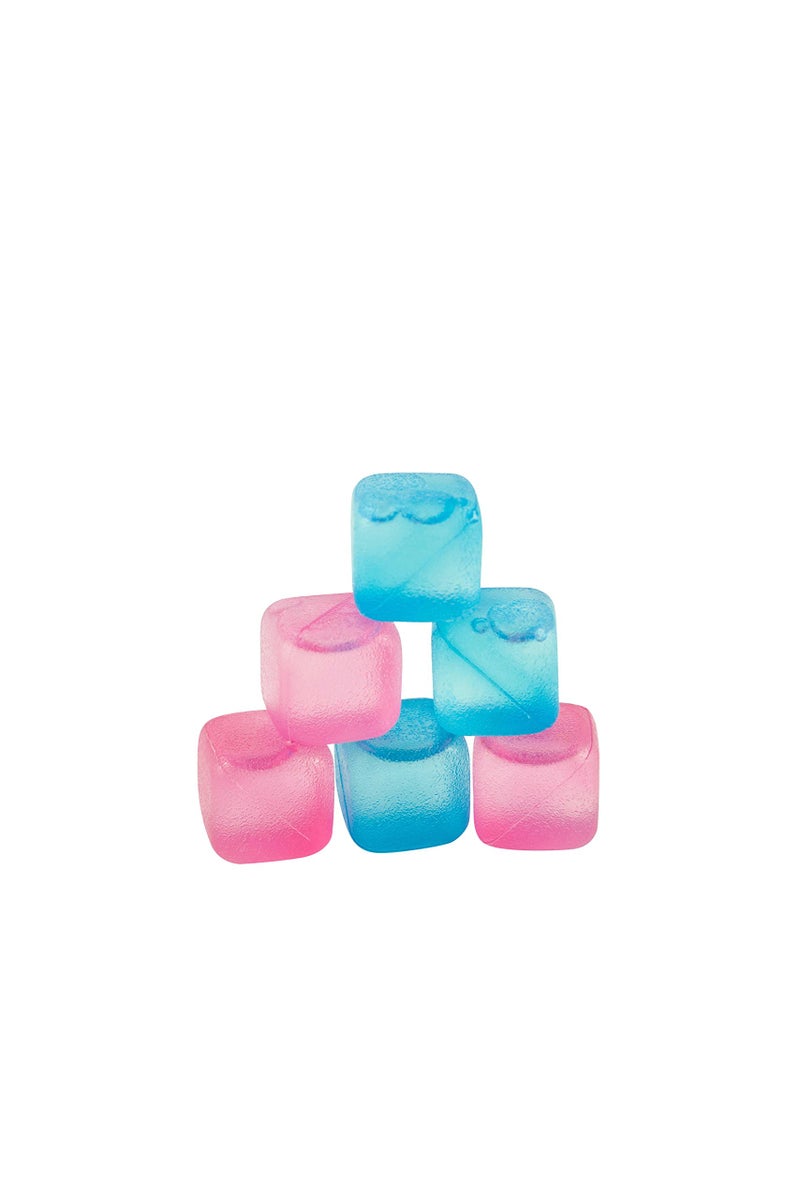Items 4 U Chill Ice: Plastic Ice Cubes 12 ct. (6 Blue + 6 Pink) - Image 1